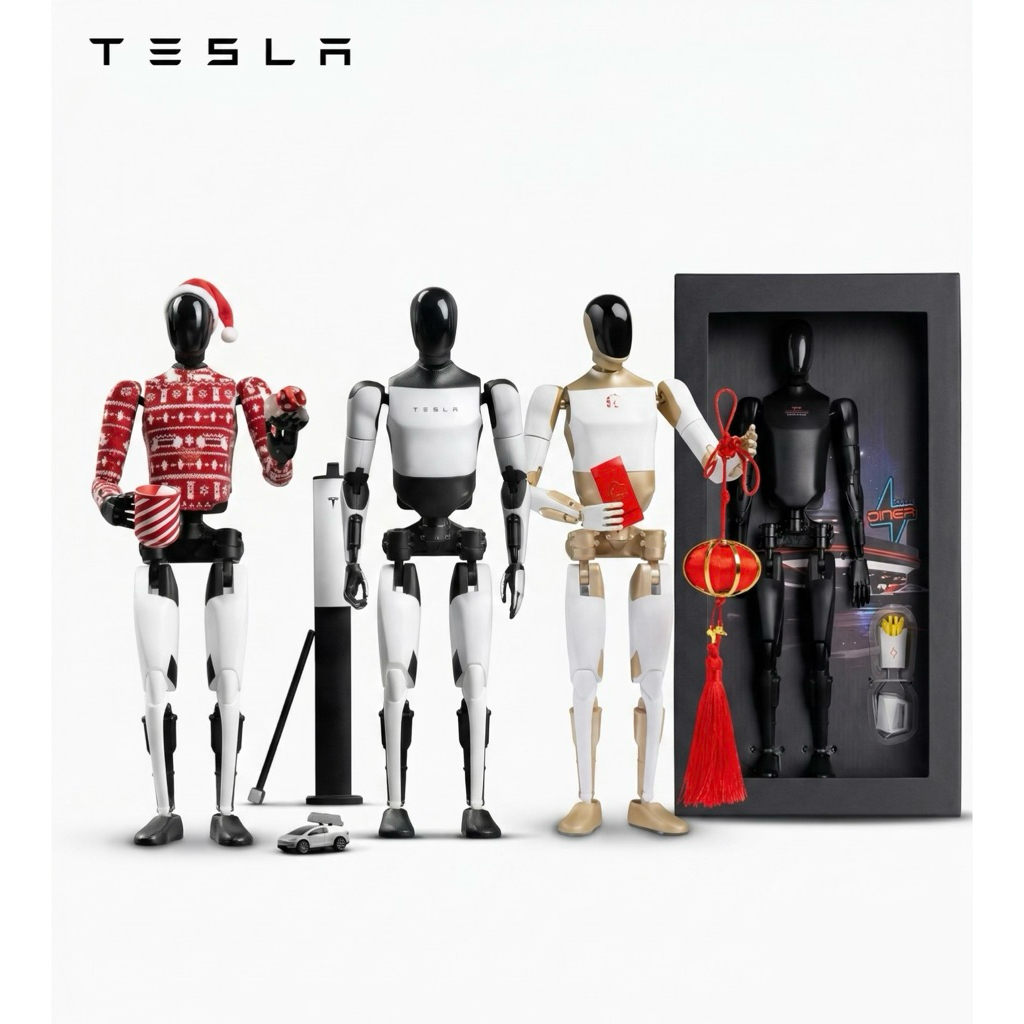 現貨官網購入特斯拉限量Tesla Bot 機器人模型Figure 節日版Diner版馬