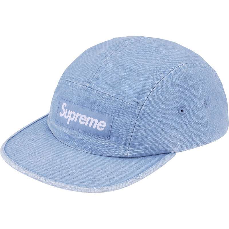 SUPREME 26SS CANVAS CAMP CAP 五分割帽(水洗淺藍色) 化學原宿| 蝦皮購物