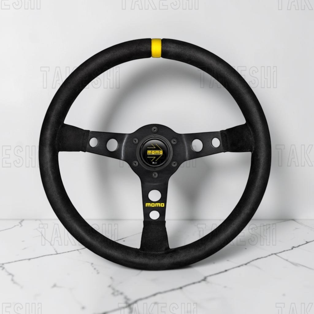 MT武藤 MOMO MOD.07 方向盤 348mm 72mm 深盤 真皮 麂皮包覆 日本 賽道取向 賽車方向盤 | 蝦皮購物