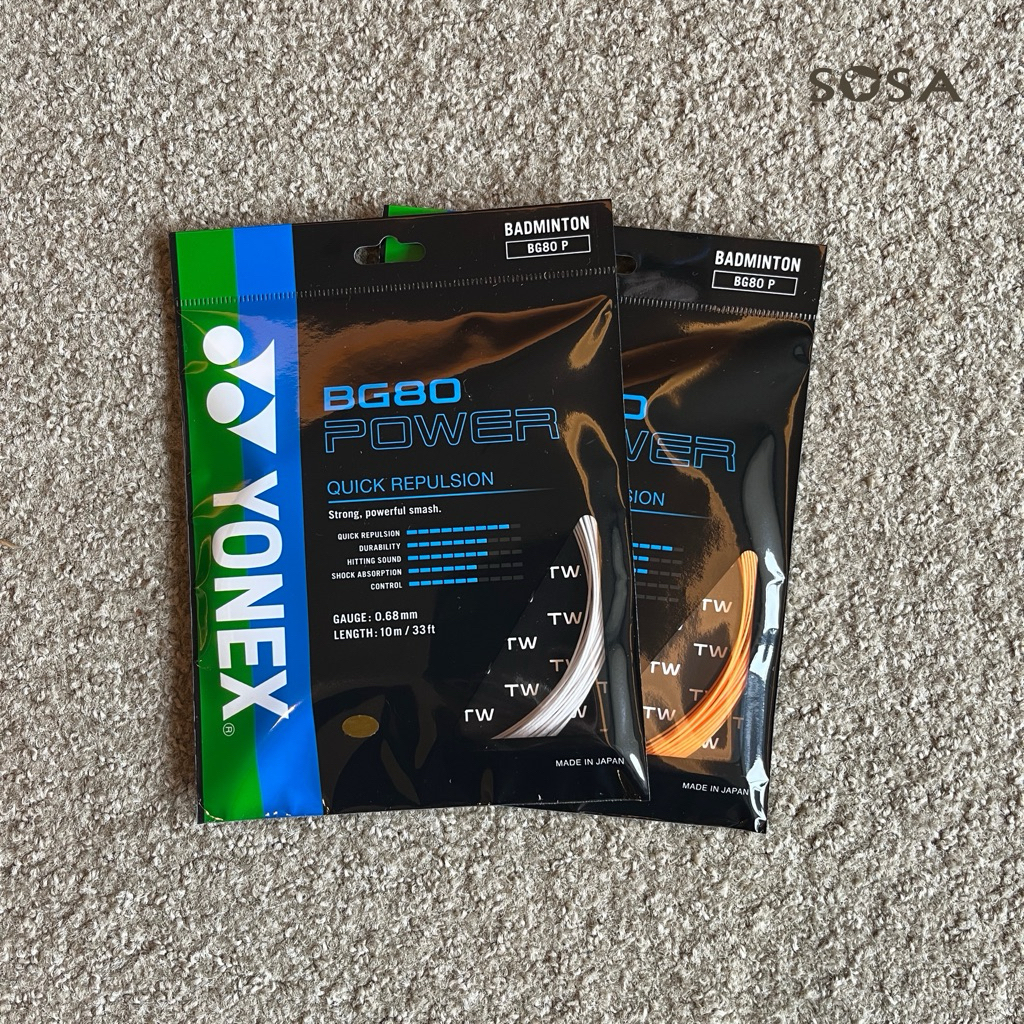 SOSA羽球超市｜YONEX 優乃克 BG80P 羽球線 BG80 POWER 羽拍線 BG80POWER BG-80P | 蝦皮購物