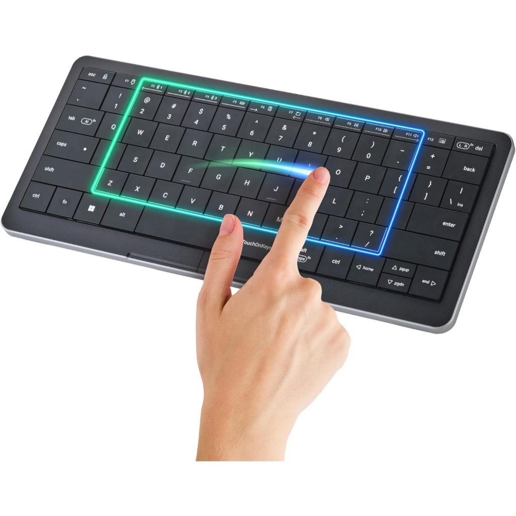 預購】Clevetura S創新TouchOnKeys技術手勢控制鍵盤78鍵航太鋁合金無