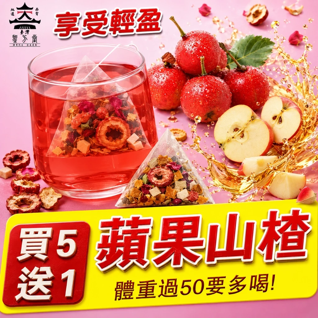 蘋果山楂茶評價：4元茶包值不值得買？看懂代謝茶、消消茶的實際用途