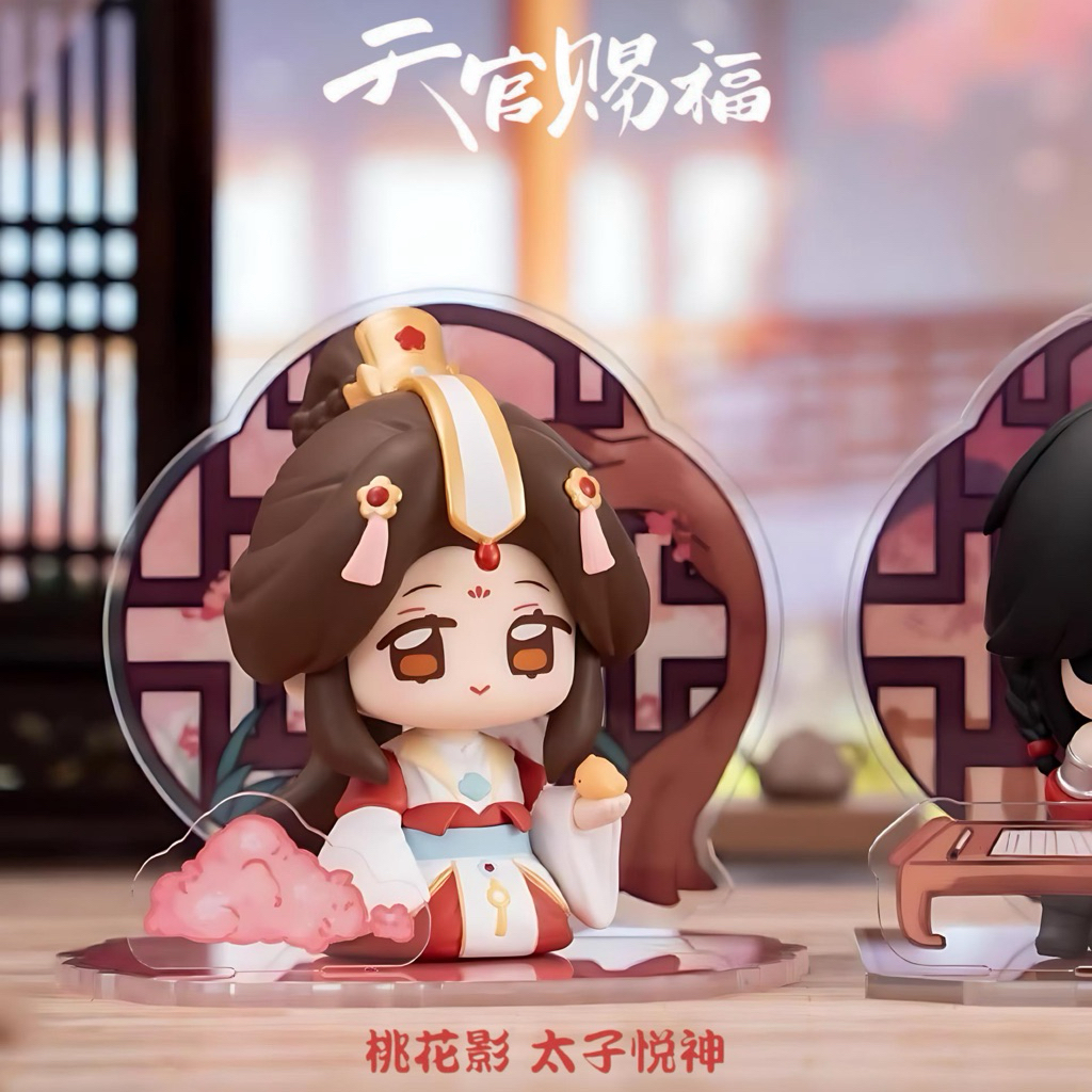 ✨正版天官賜福同窗共景盲盒公仔捏臉謝憐花城無名太子三郎擺件手辦Q版