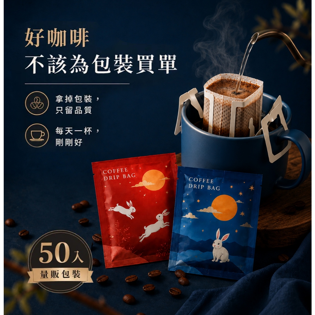 濾掛咖啡 50入 掛耳咖啡 耳掛包 濾掛包 藝妓 量販包 100%阿拉比卡