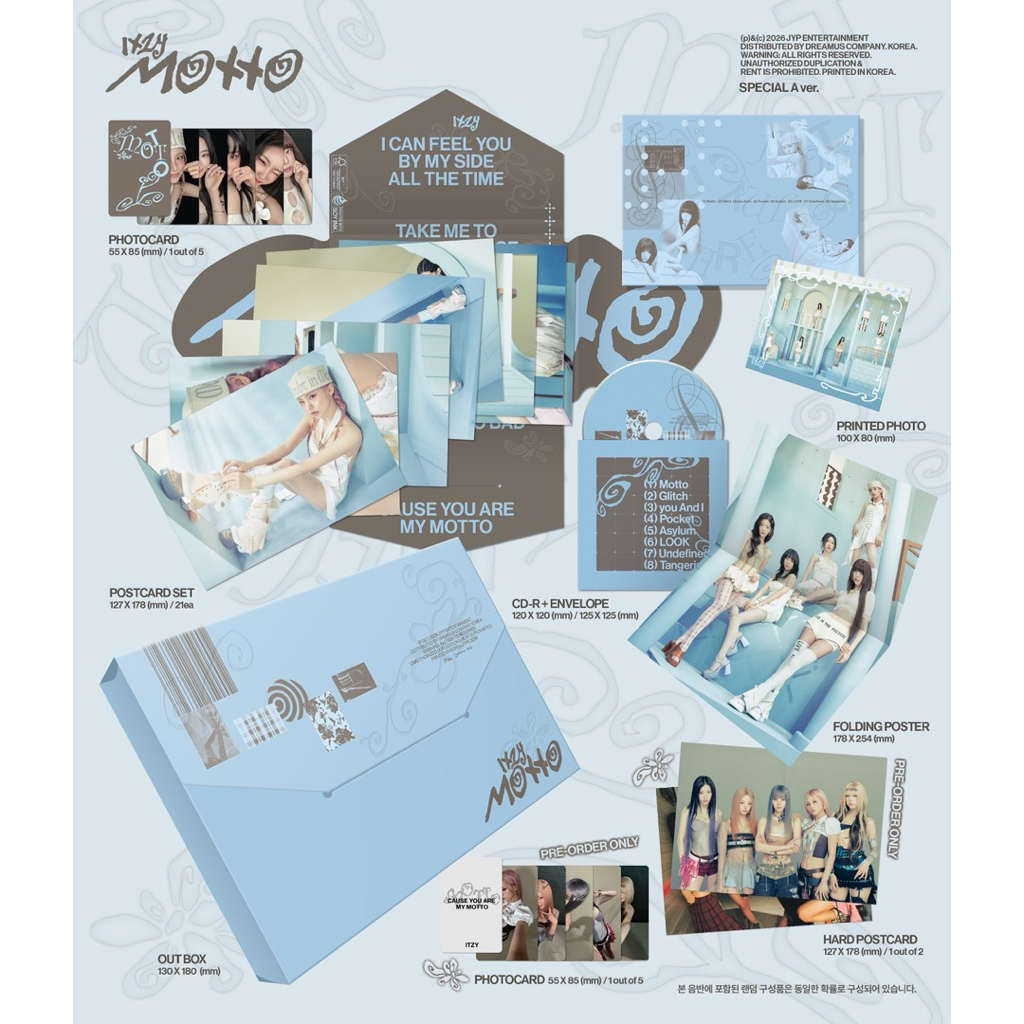 Product image 韓居🇰🇷現貨 ITZY - [MOTTO] CASSETTE TAPE版 & SPECIAL版 迷你十二輯 專輯 1