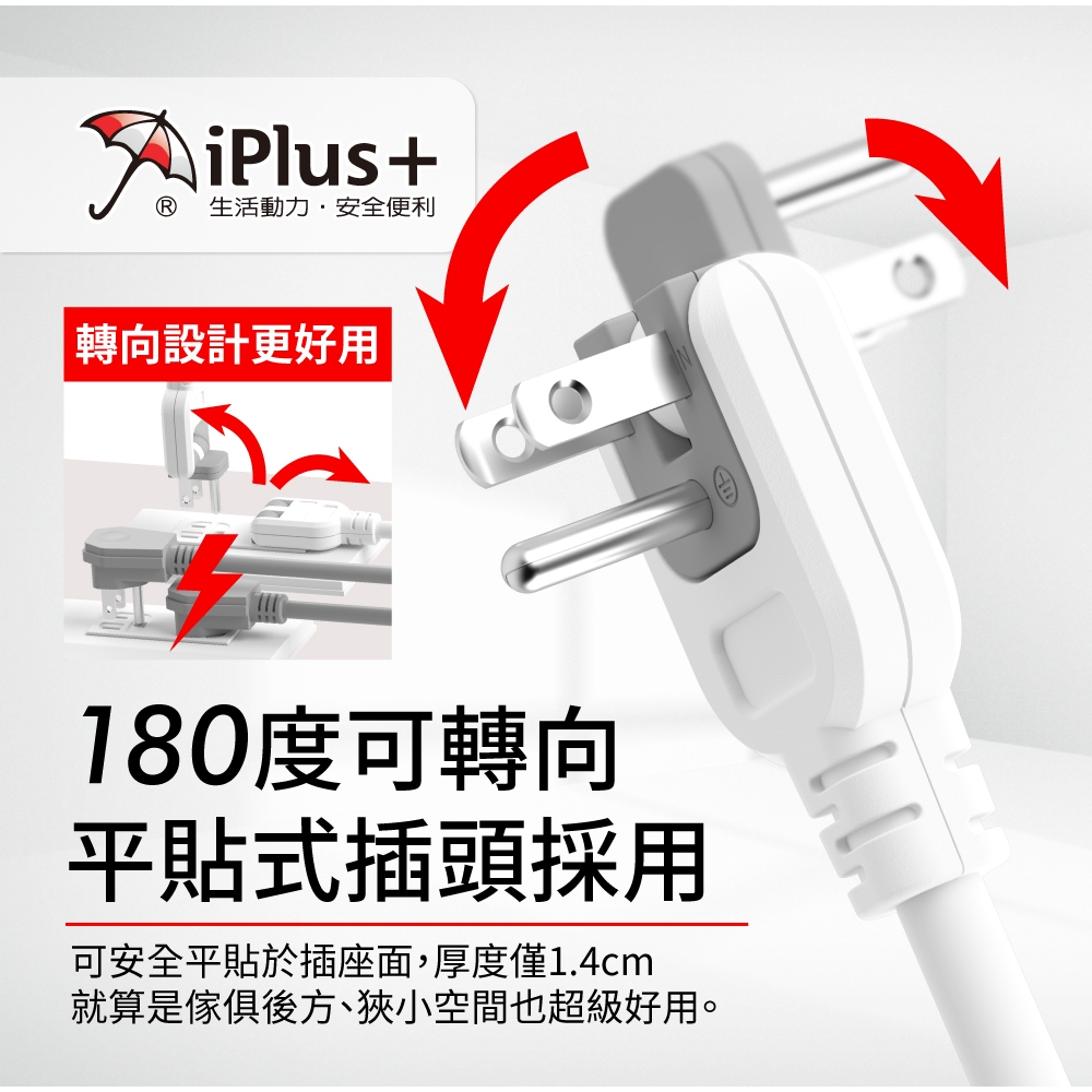保護傘 PU-3436 延長線評價：旋轉插頭、獨立開關值不值得買？ (5/14)