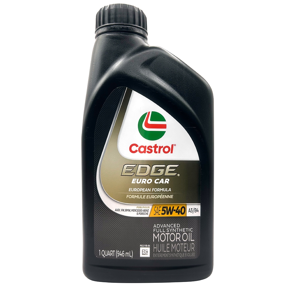 車百購】Castrol EDGE Euro Car 5W-40 A3/B4 全合成機油API SP 歐規德