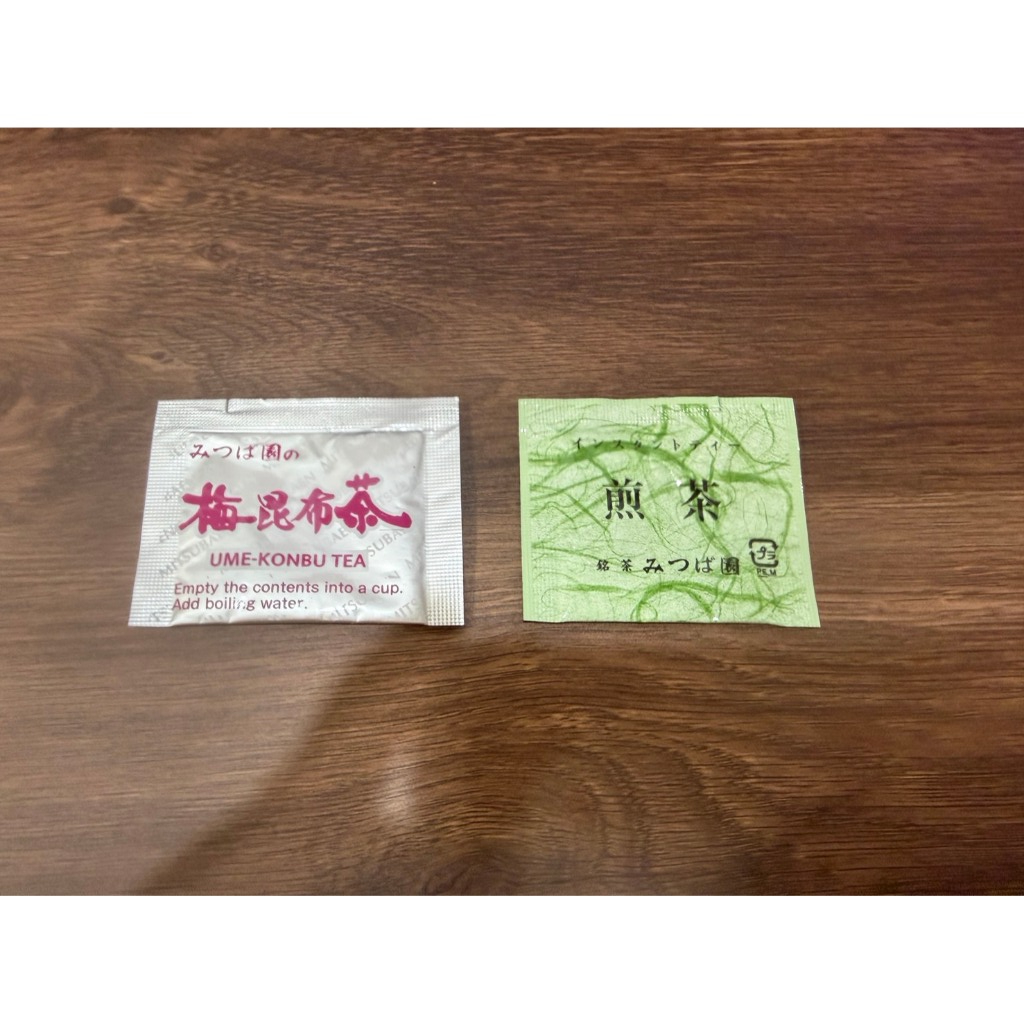 日本三葉茶業/みつば園] 梅昆布茶(2027.08) 即溶煎茶綠茶(2027.11