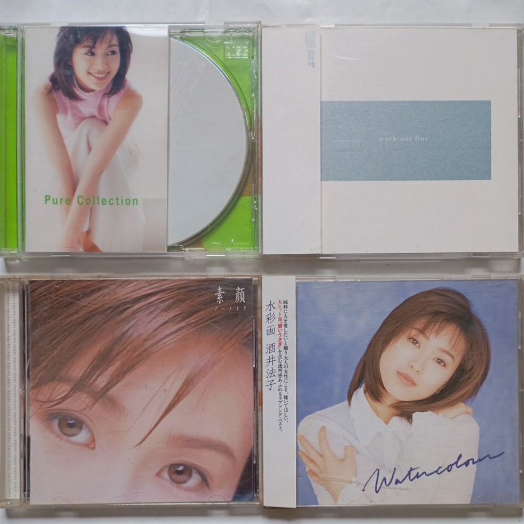 酒井法子水彩畫、素顏、PURE COLLECTION、work out fine / 原版東洋CD