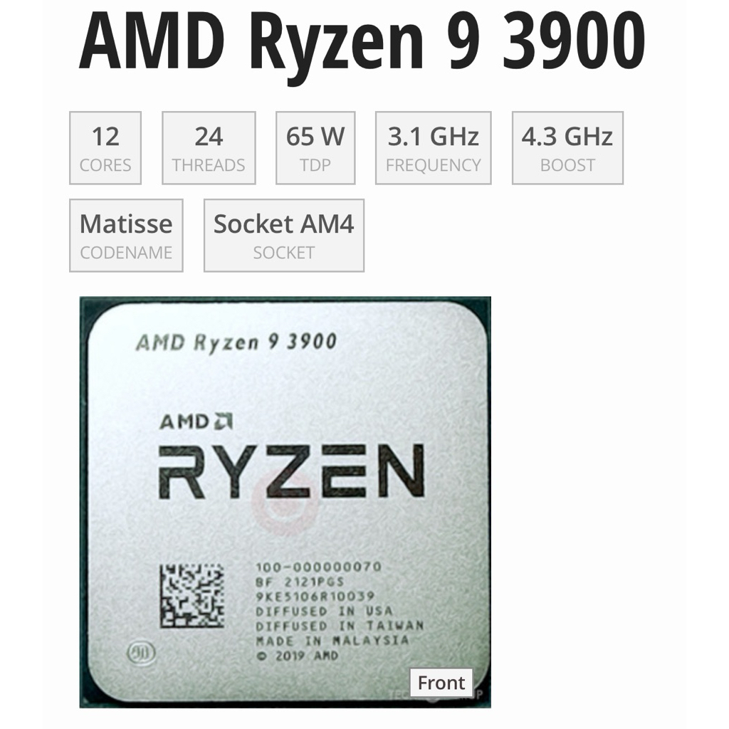售一顆R9 3900 C P值高溫度低的CPU 多開網頁 天堂模擬器最佳選擇 | 蝦皮購物