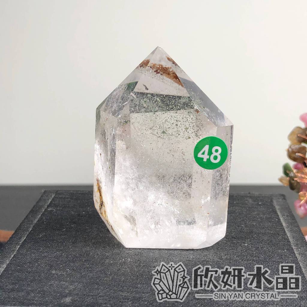 欣小妞】綠幽靈晶柱綠幽靈柱綠幽靈水晶柱幽靈晶柱水晶天然水晶天然水晶