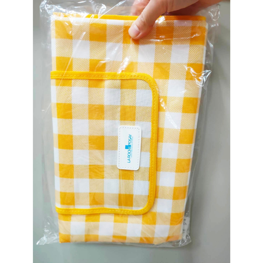 La Roche-Posay理膚寶水贈品: 夏日野餐墊 140*90cm 黃白格紋 | 蝦皮購物