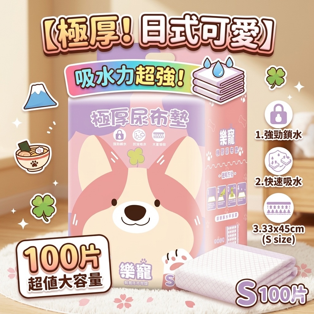 【隔日到貨】🐶100片只要61🔥SGS認證🔥吸水分子 寵物尿布墊 寵物星樂園 狗尿墊 尿布墊 尿布 狗尿布墊 尿布 尿褲