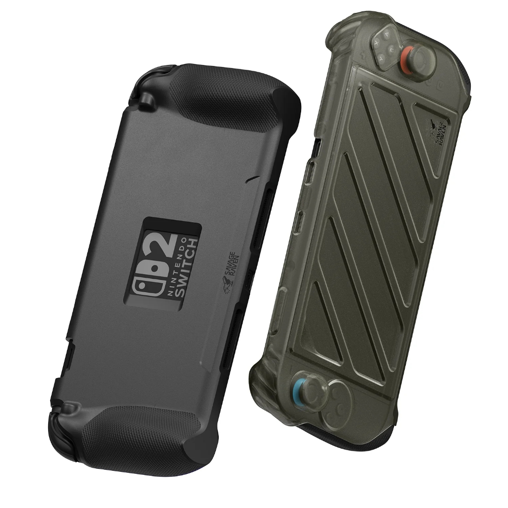 Switch　稼動品 Switch 2 StandGrip支架握把保護軟套NS2專用| Savage Raven 霧鴉| 蝦皮購物