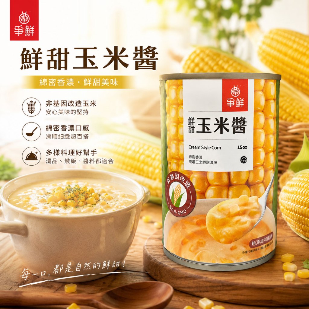 樂廚】爭鮮香濃玉米醬425g(箱/24罐)(一筆訂單只能寄一箱,無法與其他商品一併寄出) 迴轉壽司素食可食用| 蝦皮購物