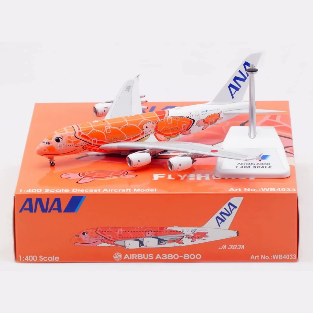Aviation 1/400 全日空ANA A380 JA383A 橘海龜可拆起落架| 蝦皮購物