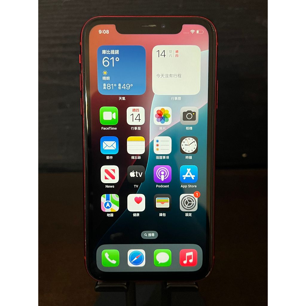 CYC] Apple iPhone XR 紅色256GB 6.1吋Face ID故障蘋果大容量手機