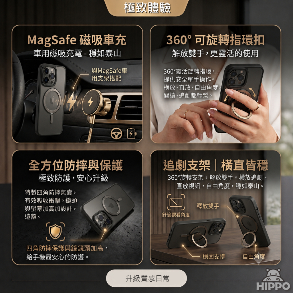 360°旋轉磁吸支架手機殼評價：iPhone 18/17/16/15 防摔支架殼值不值得買？ (7/11)