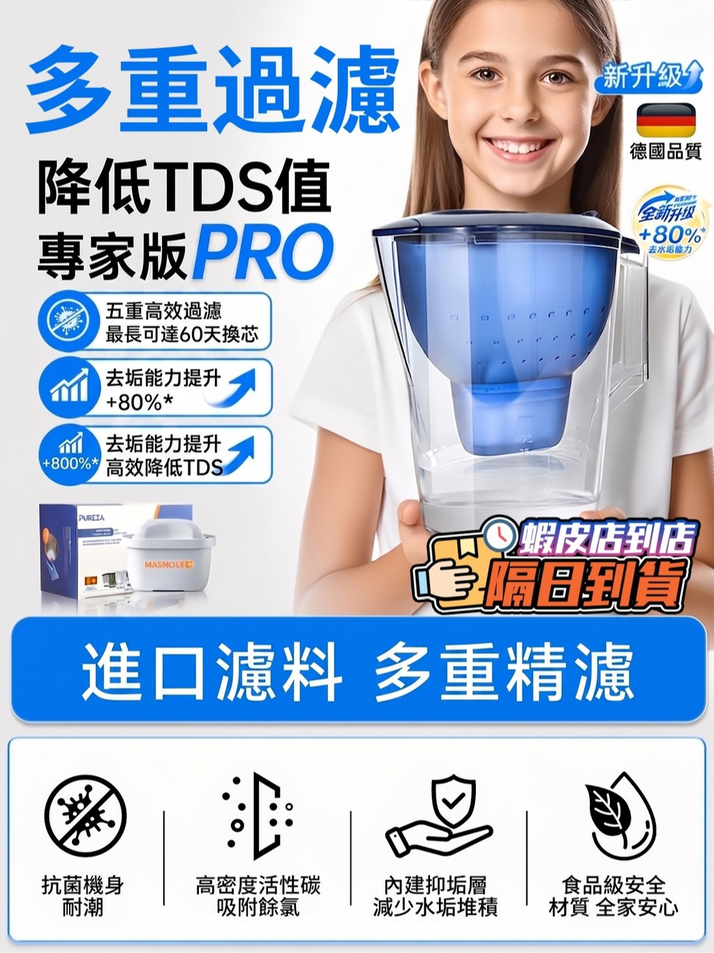 3.5L大容量通用濾水壺
