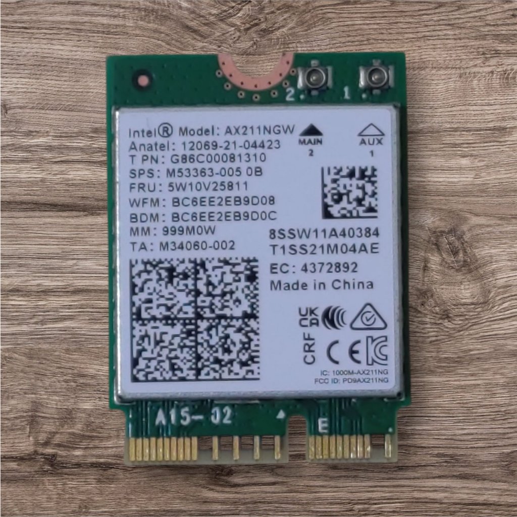 6E『拆解品_售完不補』Intel AX211 筆電無線網卡 AX211NGW | 蝦皮購物