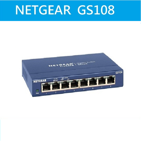 光華門市★附發票公司貨★NETGEAR GS108 8埠 Gigabit 金屬接頭(商用五年保固備品更換) | 蝦皮購物