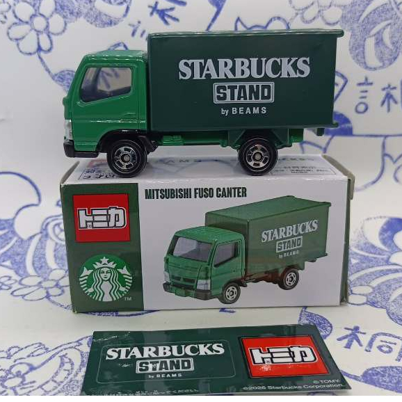 現貨) Tomica Beams Starbucks 星巴克Mitsubishi Fuso Canter 貨車