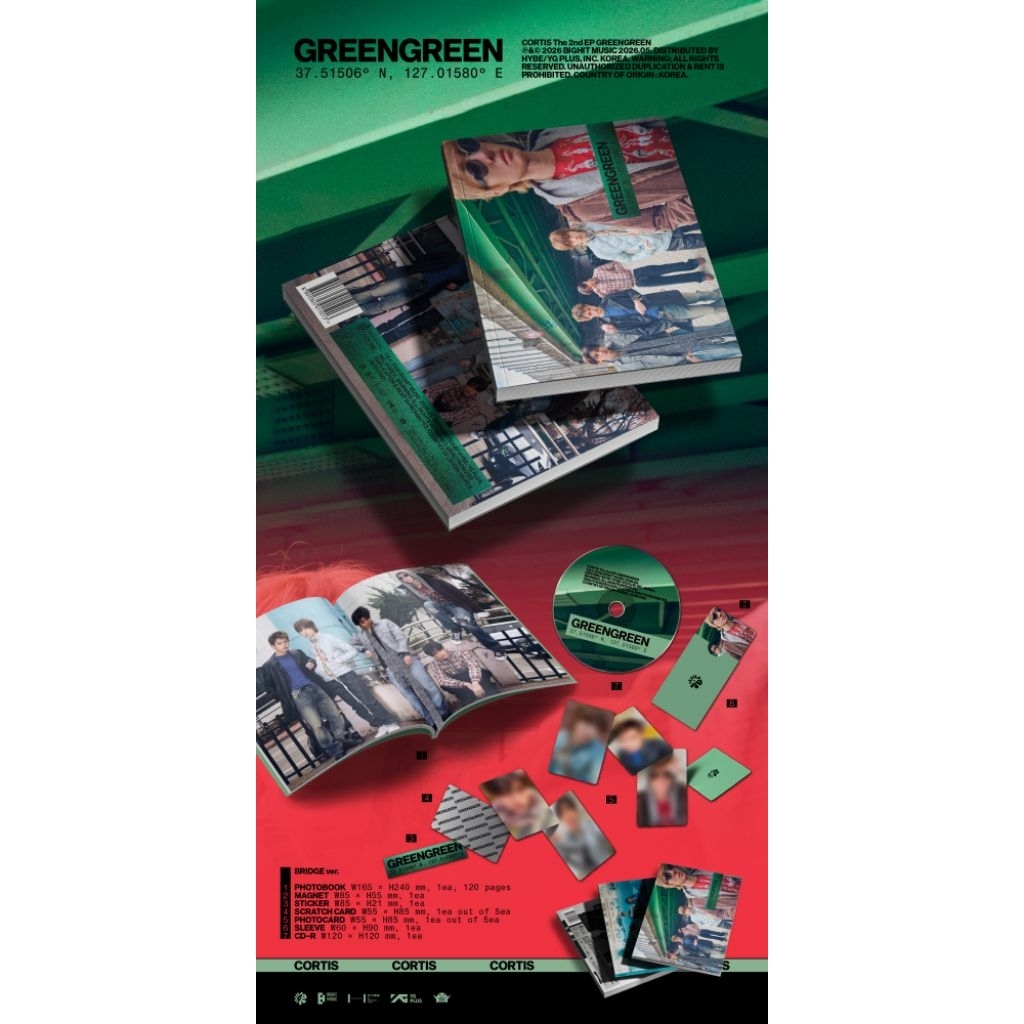 現貨🚀 CORTIS 專輯迷你二輯GREENGREEN 🟢🟢 全新未拆💿 未拆專REDRED