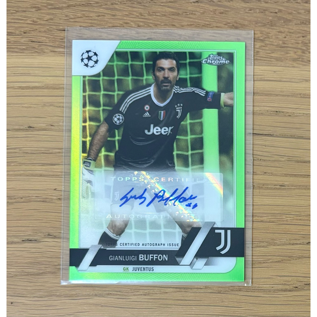 （免運） 足球 義甲 Gianluigi Buffon 限量99 尤文圖斯 Juventus 球員卡 簽名 auto | 蝦皮購物