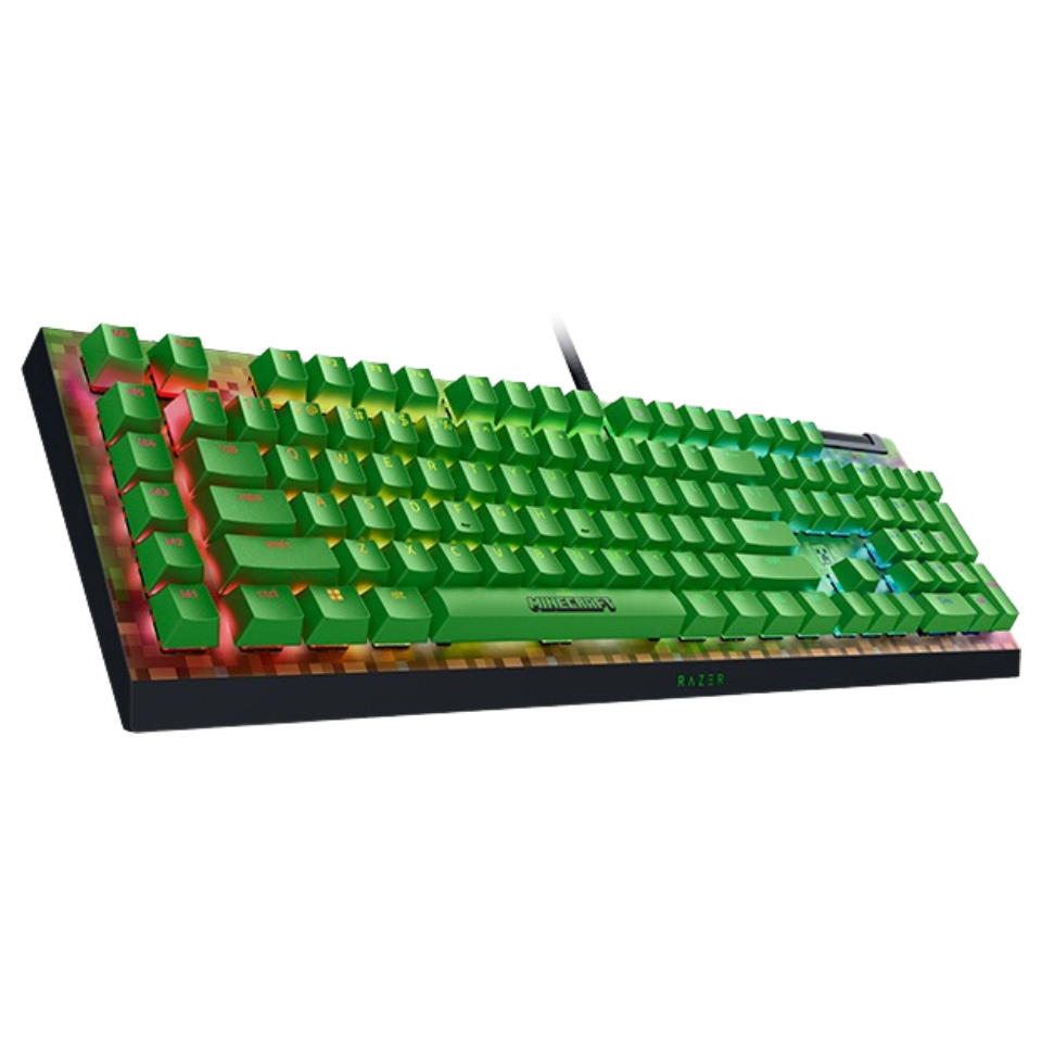 雷蛇Razer BlackWidow V4X 黑寡婦【綠軸】機械式有線電競鍵盤【黑、麥
