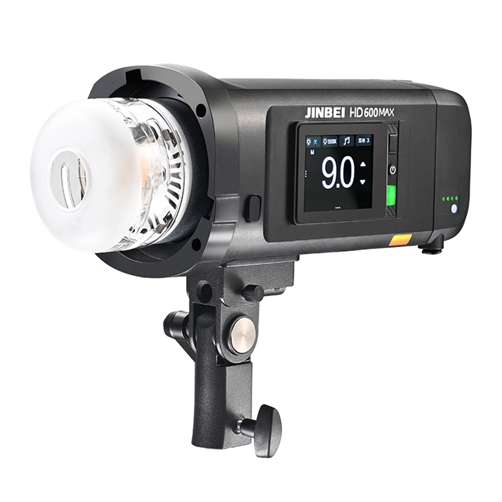 JINBEI 金貝HD-600MAX 外拍閃光燈600Ws 高速同步雙色溫造型燈輕便相機