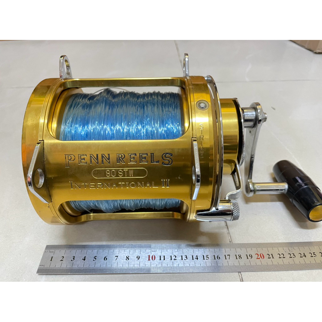 PENN REELS INTERNATIONAL Ⅱ 80STW 金PENN 80 STW 鼓式捲線器放長線金