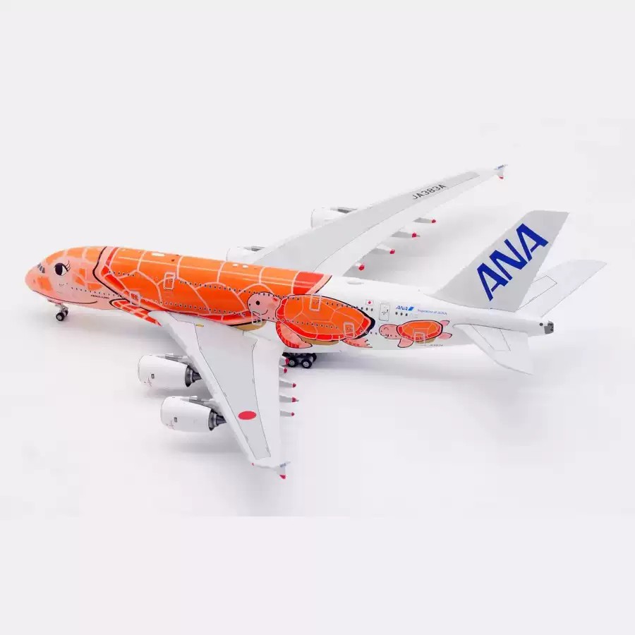 Aviation 1/400 全日空航空A380 JA382A 綠海龜彩繪機| 蝦皮購物