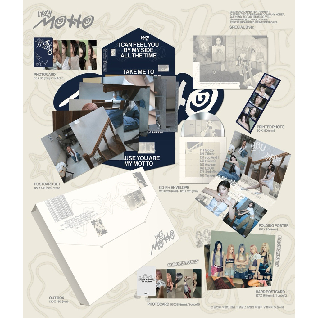 Product image 韓居🇰🇷現貨 ITZY - [MOTTO] CASSETTE TAPE版 & SPECIAL版 迷你十二輯 專輯 2
