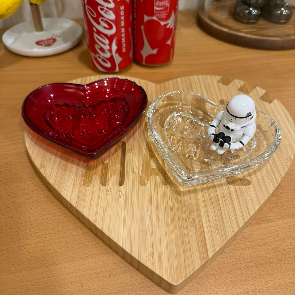 HUMAN MADE HEART GLASS TRAY 愛心盤子托盤| 蝦皮購物