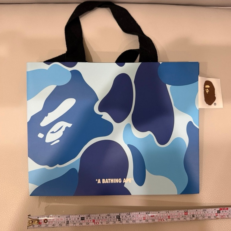 BAPE A BATHING APE 藍色迷彩ABC CAMO 品牌紙袋購物袋收藏】 | 蝦皮購物