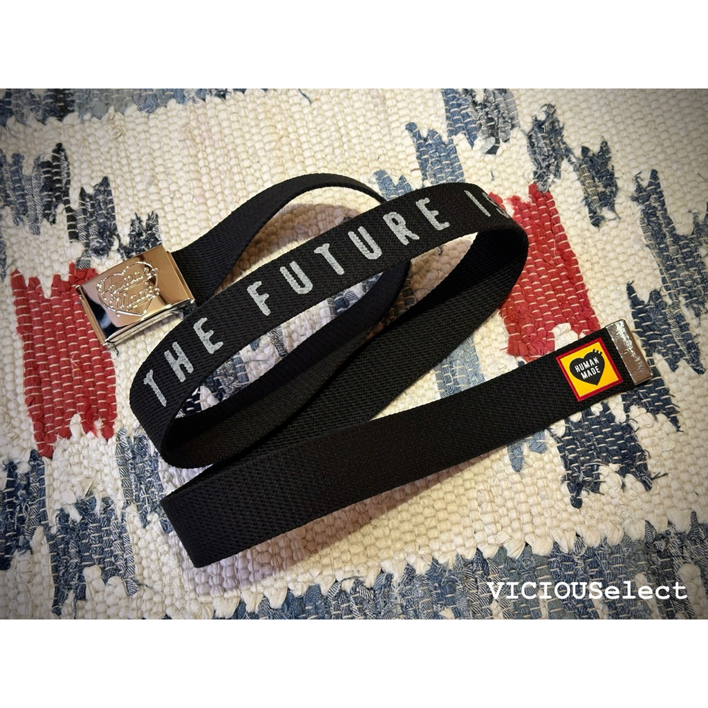 全新現貨HUMAN MADE WEB BELT 黑色款腰帶皮帶布腰帶日本製NIGO | 蝦皮購物
