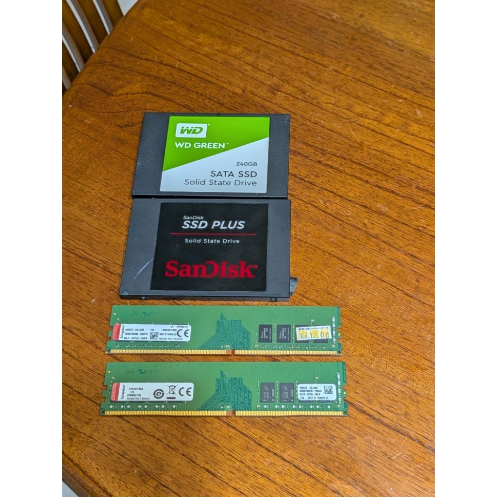 Kingston DDR4 8G, WD SSD 240GB | 蝦皮購物