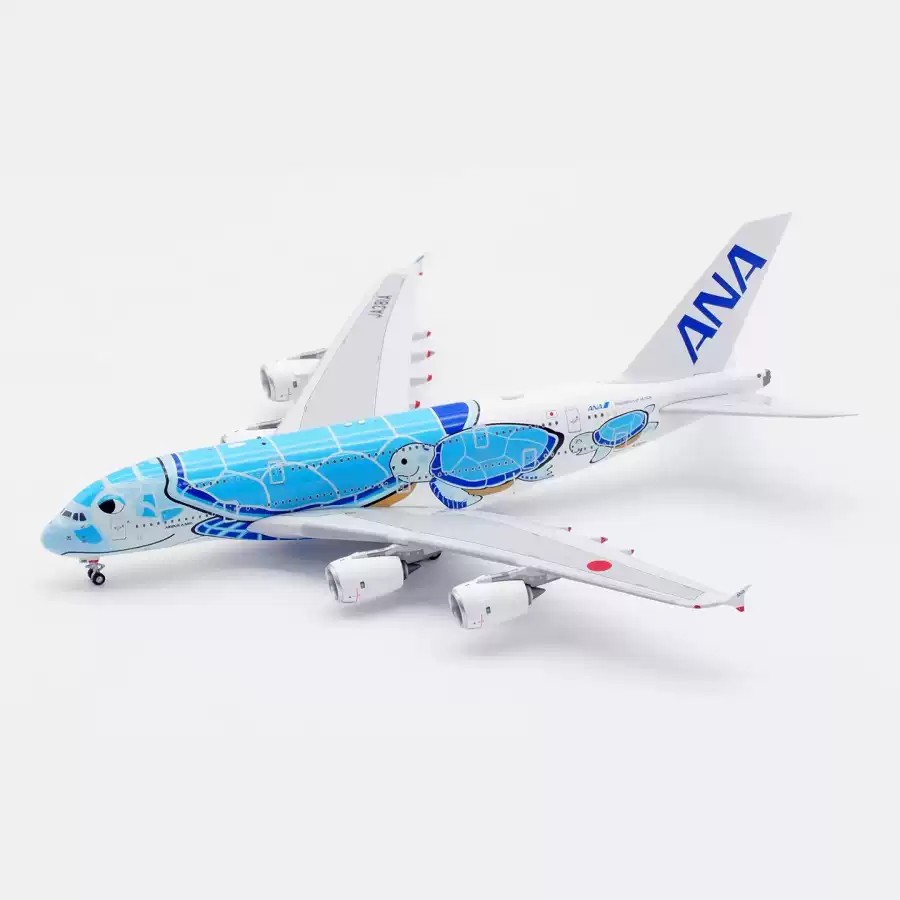 Aviation 1/400 全日空航空A380 JA382A 綠海龜彩繪機| 蝦皮購物