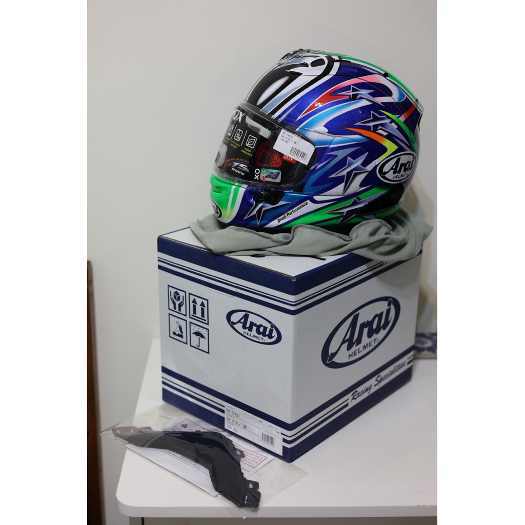 Arai RX-7X ナカノグリーン '04 L 新品 NAKANO 中野真矢 新製品】中野