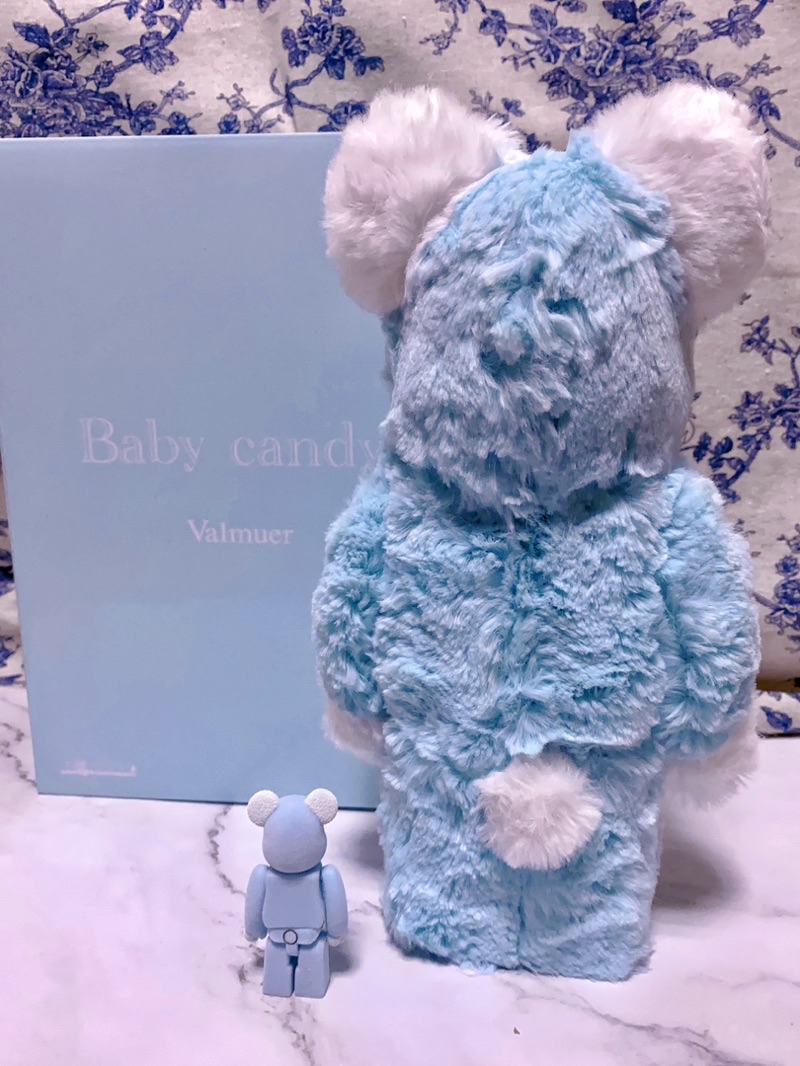 全新💙BE@RBRICK Valmuer 藍色愛心熊Baby candy 400+100% | 蝦皮購物