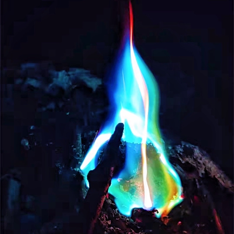 露營玩什麼 現貨 快速出貨 魔法火焰 營火染色劑 焚火彩色粉 彩色火焰粉 露營焚火 爐火 焚火 野營 戶外用品 | 蝦皮購物