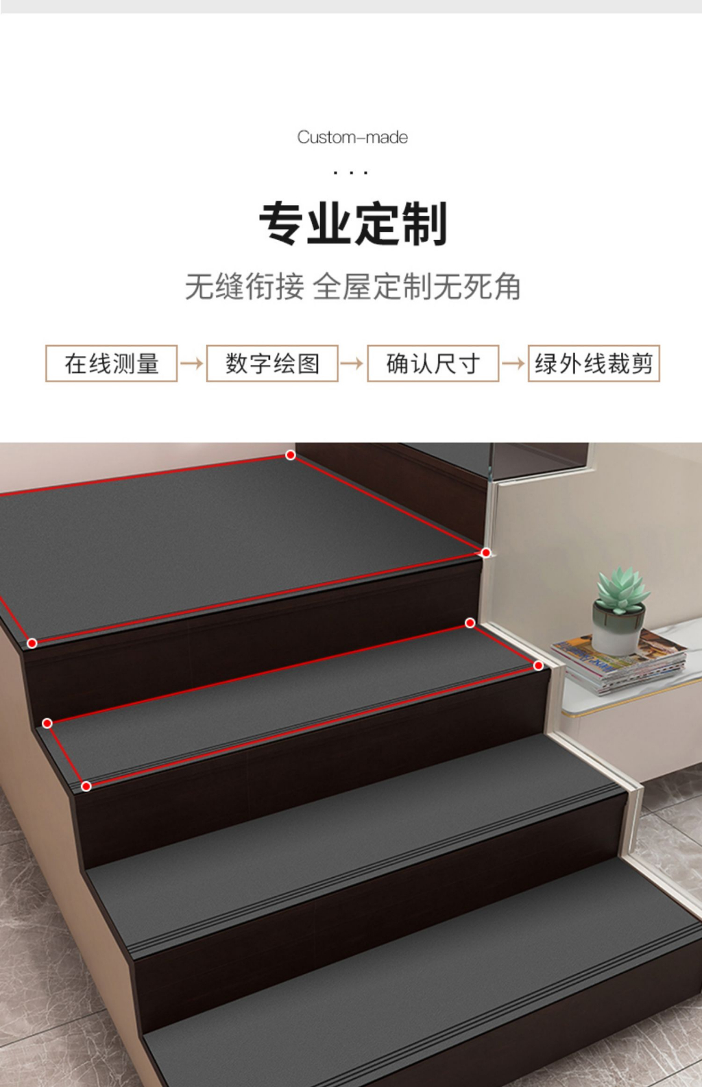 客製 防滑地墊 樓梯地墊 樓梯防滑墊 皮革樓梯墊 免膠自粘 安全防滑可擦洗地墊 | 蝦皮購物
