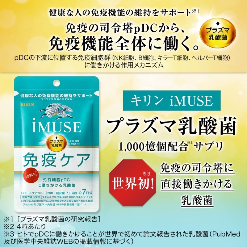 セールSALE リズ様専用 KIRIN iMUSE 1袋15日分 60粒 - その他