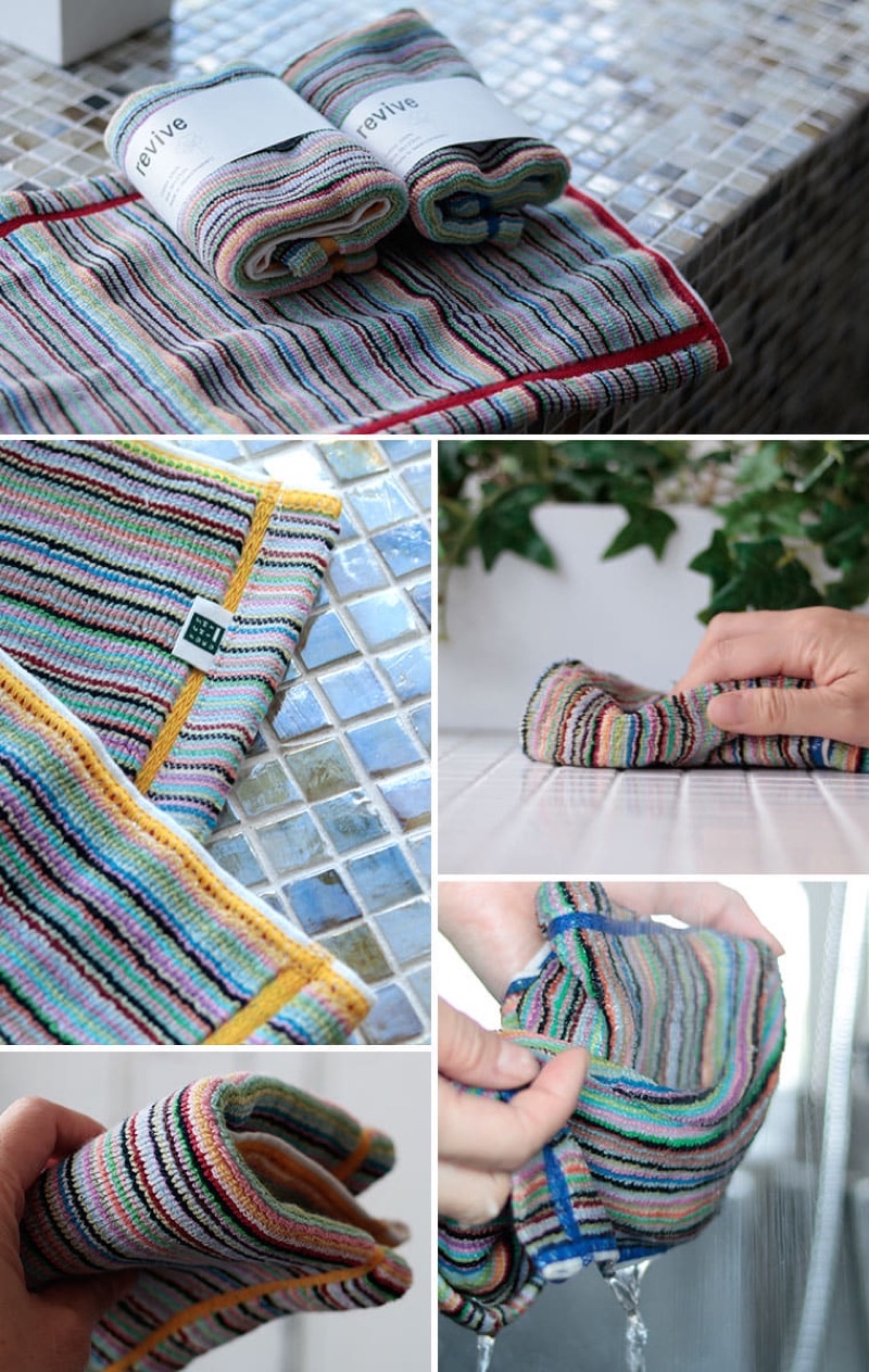 現貨🔹日本製🇯🇵 revive 今治 彩色 家事布 抹布 抹巾 純綿高級吸水抹布 日本家事布 清潔布 | 蝦皮購物