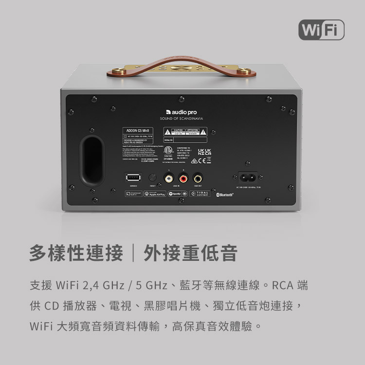 【Audio Pro】C5 MKII WiFi無線藍牙喇叭 ( 台灣總代理 - 原廠公司貨 ) | 蝦皮購物