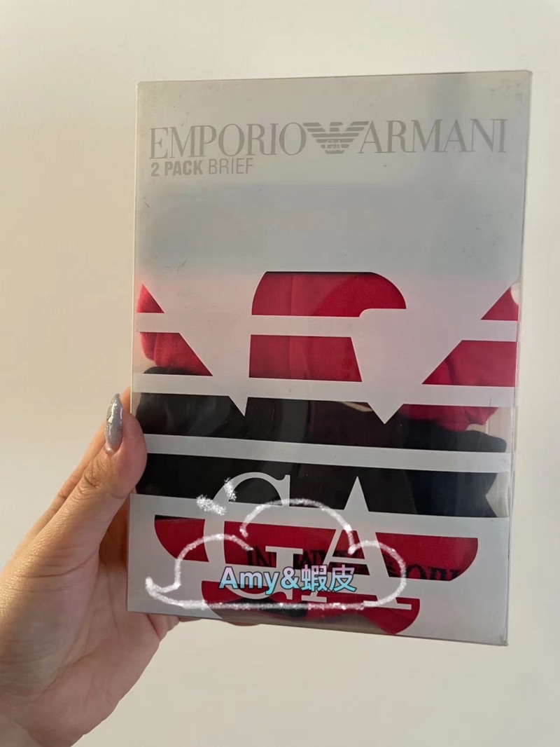 Emporio Armani 阿瑪尼 男士三角內褲一盒3 …
