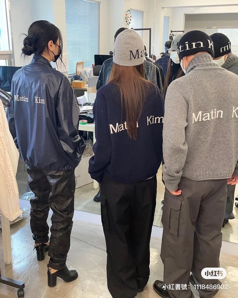 🇰🇷韓國MATIN KIM 冷帽LOGO JACQUARD SHORT BEANIE 針織帽毛帽| 蝦皮購物