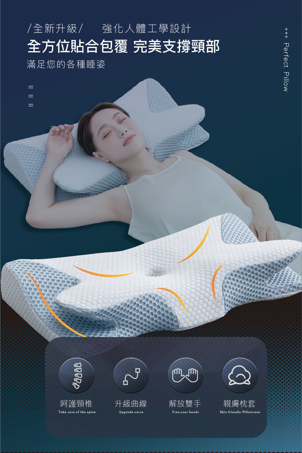 御守家居』🔥新品上市蝶形記憶枕防蹣抗菌人體工學設計蝴蝶枕記憶枕止鼾 