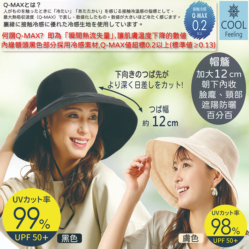 【日本Needs Labo】COOL抗UV涼爽寬簷遮陽帽 一入 防曬帽 大帽簷 漁夫帽 涼感 透氣 網眼 大帽簷 | 蝦皮購物