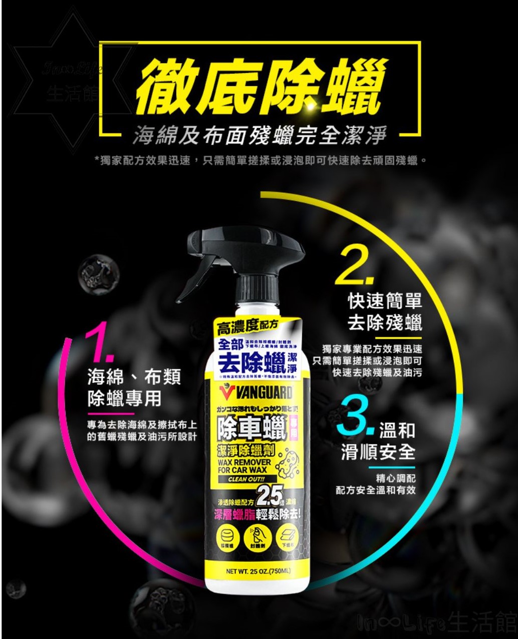 [快速除蠟 In∞Life生活館]潔淨除蠟劑 除蠟劑 洗蠟精 鐵甲武士 脫脂劑 750ml 殘蠟去除 海綿清潔劑 | 蝦皮購物